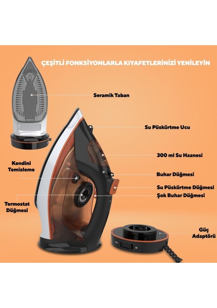 Hmu-07 2500 W Buharlı Ütü fırsatları