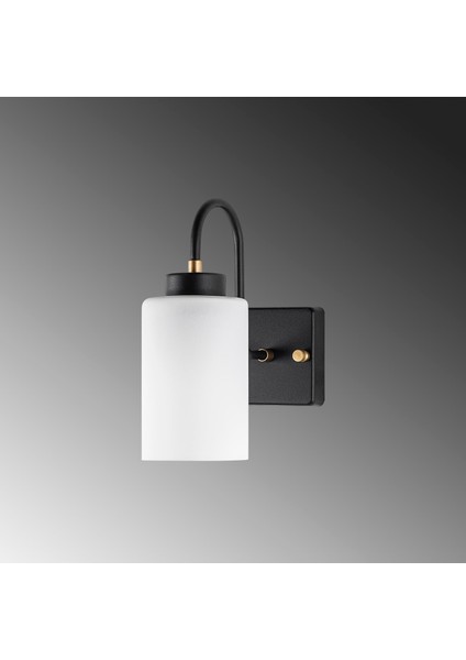 Duzsuz Modern Tekli Cam Aplik Siyah, Dekoratif Duvar Lambası DUZSUZ-13141 modelleri