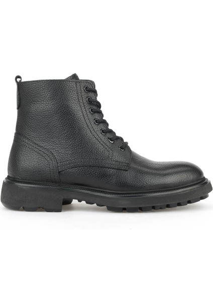 , Erkek Hakiki Deri Bot 1531007Z8263 Siyah