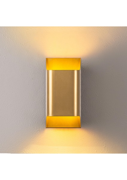 Bera Çift Yönlü Metal Aplik Parlak Gold, Rustik Dekoratif Duvar Lambası BERA-15312 fırsatları