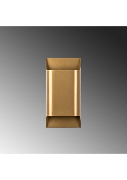 Bera Çift Yönlü Metal Aplik Parlak Gold, Rustik Dekoratif Duvar Lambası BERA-15312