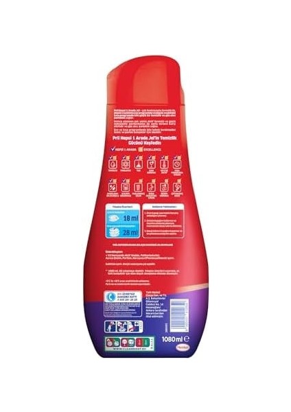 Pril Hepsi 1 Arada Jel Standart 60 Yıkama Bulaşık Deterjanı (1 x 1080G)