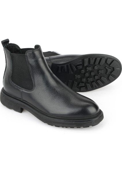 , Erkek Hakiki Deri Bot 1531007Z8261 Siyah fırsatları