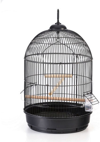 Techmrt Salon Kafesi Yuvarlak Siyah Ø42X77 cm Diştan Yemlik x 1 Adet