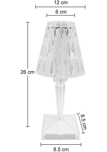 HA-1638 Dekoratif Rgb Led'li Ambiyans Masa Gece Lambası Şarjlı Dokunmatik Tuşlu fiyatları