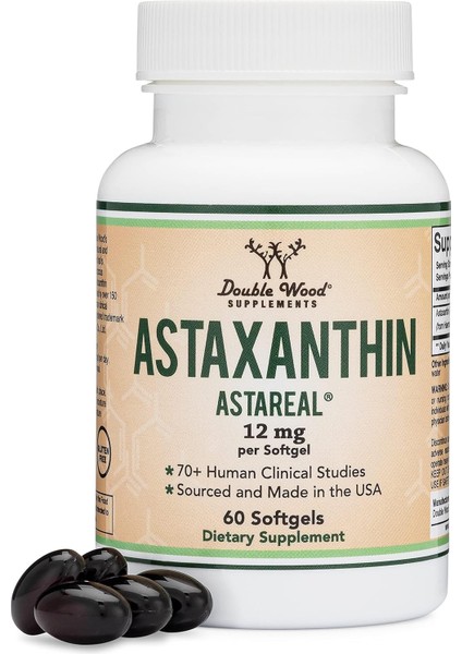 Astaxanthin 12MG Max Strength Antioksidan Eye Skin Health 60 Softgels