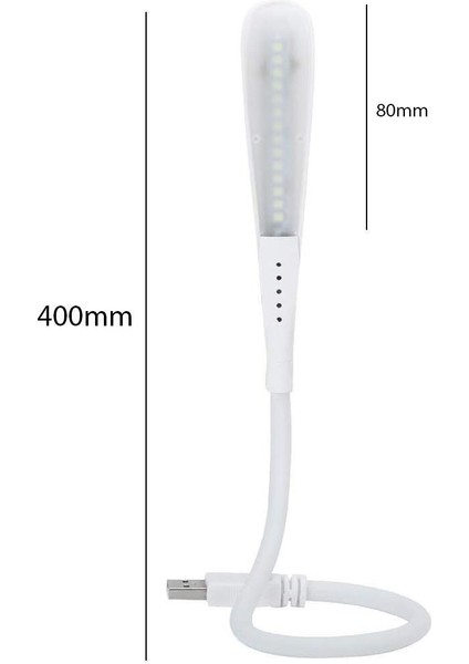 PM-24560 14 Ledli Beyaz Esnek USB LED Lamba 3 Kademeli modelleri