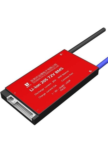 20S 72V Deşarj 30A -Şarj 15A Balanslı Pil Koruma Modülü