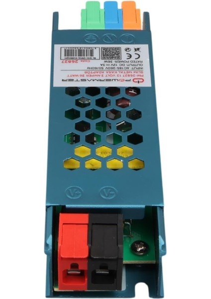 PM-26827 12 Volt 3 Amper 36 Watt Slim Metal Kasa Adaptör 116X35X23MM modelleri