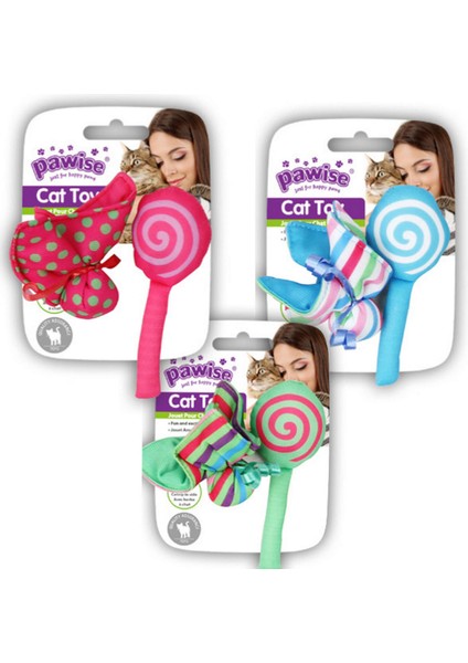 Techmrt Pawise Şeker - Çiçek Kedi Oyuncağı