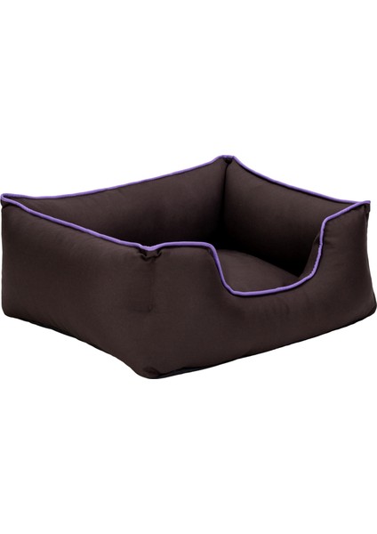 Techmrt Pet Comfort Alpha Kedi ve Köpek Yatağı Kahverengi W Mor Biye S 60X50CM fiyatları