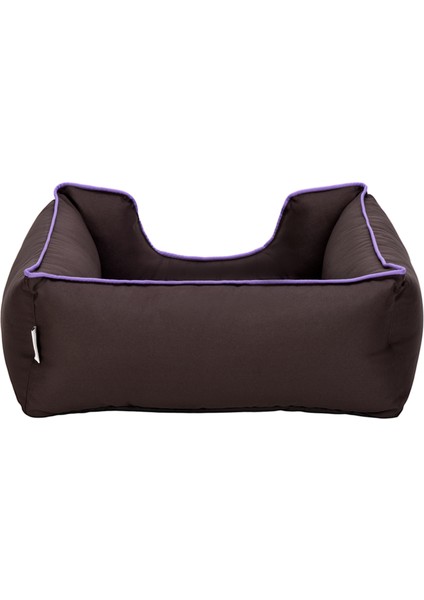 Techmrt Pet Comfort Alpha Kedi ve Köpek Yatağı Kahverengi W Mor Biye S 60X50CM modelleri