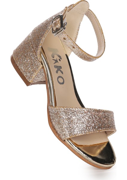 Alexa Günlük Kız Çocuk 4 cm Topuklu Sandalet Abiye Ayakkabı