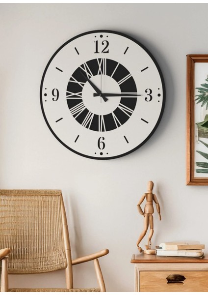 Modern Ahşap Duvar Saati Sağlam **çok Şık** ve Birarada..no:58 modelleri