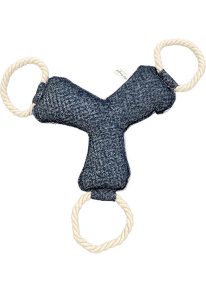 Techmrt Pet Comfort Ipli Bumerang Köpek Oyuncağı Mavi 30CM