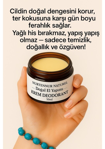 Melisa & Limon Doğal Krem Deodorant 50ML – Uzun Süre Kalıcı Ferahlık ve Koruma , Ter Kokusu Önleyici fiyatları