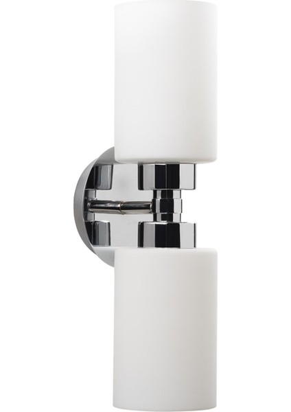 Balcova Modern Ikili Cam Aplik Krom, Dekoratif Duvar Lambası BALCOVA-N-347 fiyatları