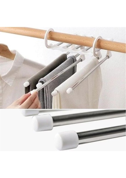 ® Hareketli Dolap Içi Pantolon Kravat Şal Askı Sistemi Düzenleyici Katmanlı Askılık Organizer modelleri