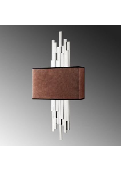 Axis Çift Yönlü Abajur Başlıklı Aplik Krom, Rustik Dekoratif Metal Tekli Duvar Lambası AXIS-15123 fırsatları