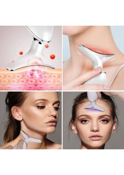 ® 7 Farklı Işık Modlu Titreşimli Boyun ve Yüz Ems Güzellik Cihazı fırsatları