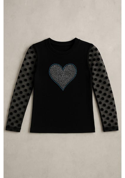 Kız Çocuk Kolları Puantiyeli Sweat fiyatları