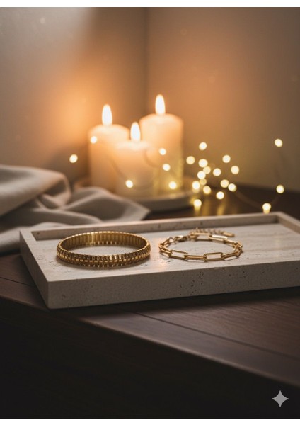 Gold Bileklik Set 2'li fiyatları