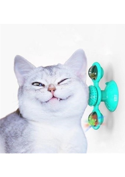 ® Pet Malzemeleri Vantuzlu Fırıldak Toplu Dönen Şeffaf Depo Tasarım Interaktif Kedi Oyuncağı fiyatları