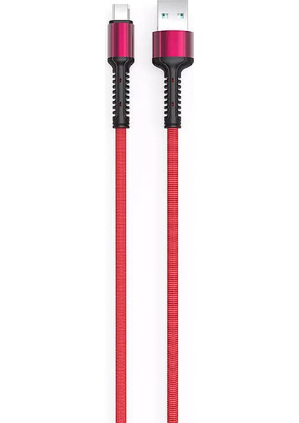 Kırmızı LS65 Micro USB Kablo-Zore Ensueno