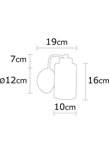 Balcova Modern Tekli Cam Aplik Krom, Dekoratif Duvar Lambası BALCOVA-N-340 modelleri
