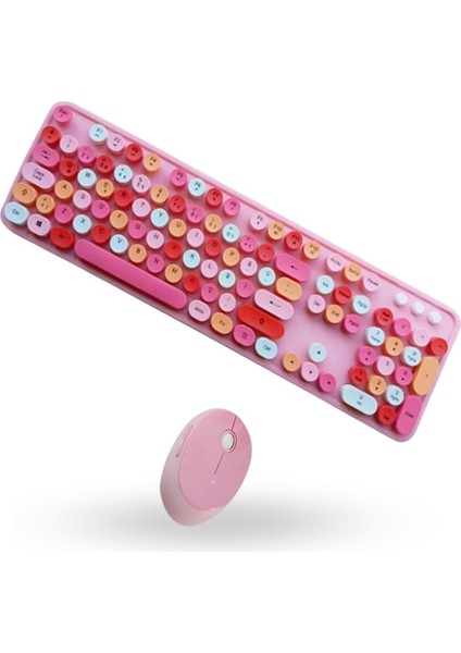 Bilgisayar için Sevimli Pembe Klavye Mouse Seti fırsatları