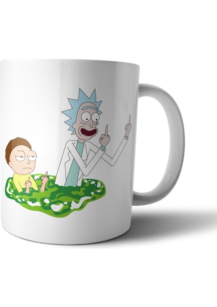 Rick And Morty Kupa Bardak Model 22