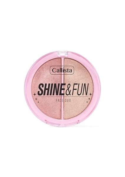 Callista Shine & Fun Face Duo 130 Shine Squad Allık & Aydınlatıcı Paleti