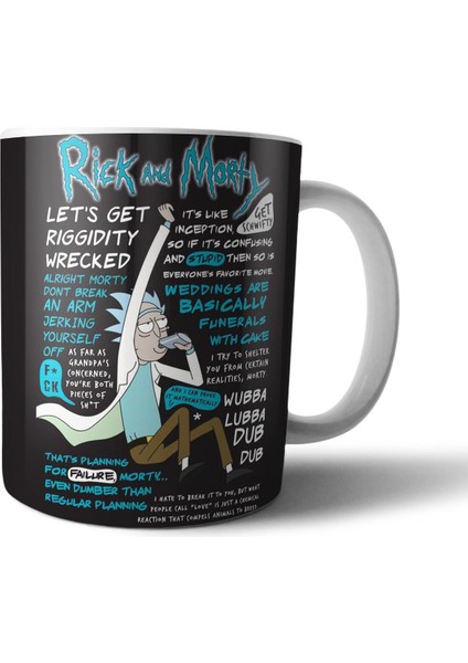 Rick And Morty Kupa Bardak Model 38