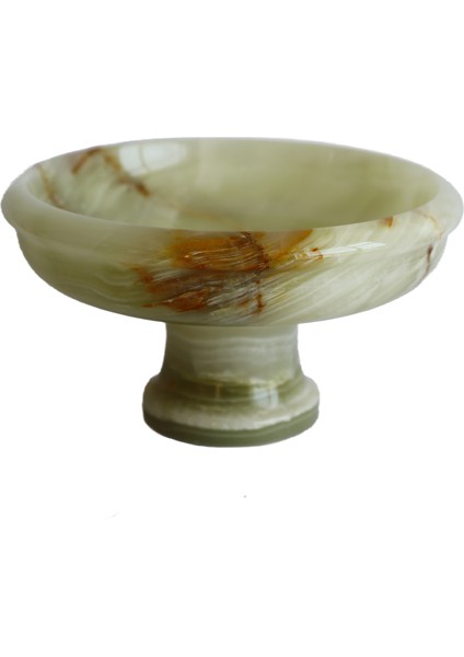 El Yapımı Doğal Oniks Taş Armut Seti ve 6 Inç Çanak - Dekoratif Sofra ve Ev Aksesuarı, Bereket Sembolü fırsatları