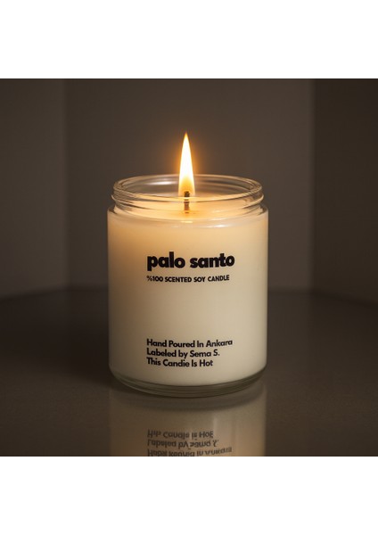 : Palo Santo : Cam Kavanozda Kokulu %100 Soya Mum (Santo Ağacı, Sedir, Sandal, Bergamot, Citrus) fiyatları