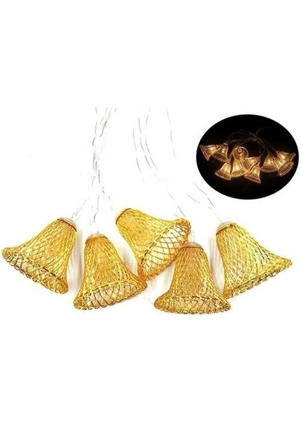 ® Parti ve Özel Gün Dekorasyonu Çan Şeklinde Metal Şerit LED Işık fiyatları