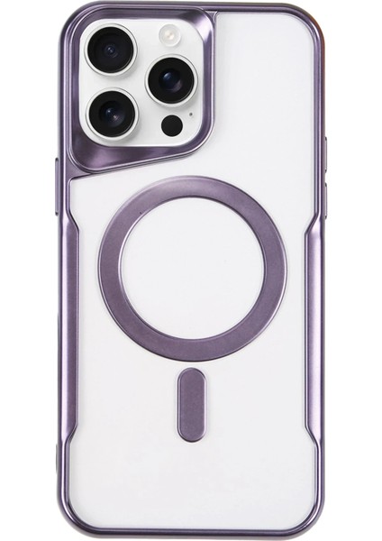 CPT16 iPhone 16 Pro Max Kılıf Boyi Magsafe Silikon Kapak - Derin Mor