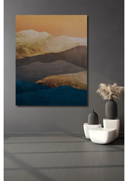 Renkli Dağ Manzaralı Dekoratif Ahşap Mdf Ev/işyeri Duvar Tablo Dikdörtgen Ev/işyeri Duvar Tablo