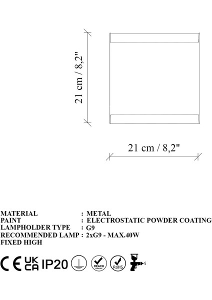 Bera Çift Yönlü Metal Aplik Parlak Gold, Rustik Dekoratif Duvar Lambası BERA-15306