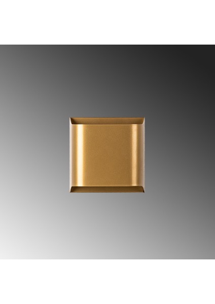 Bera Çift Yönlü Metal Aplik Parlak Gold, Rustik Dekoratif Duvar Lambası BERA-15306