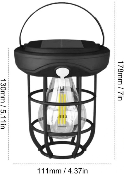 Buffer® Solar Kamp Feneri – Güneş Enerjili, Otomatik Şarj ve Gece Işığı, Taşınabilir ve Asılabilir LED Dış Mekan Lamba indirimleri