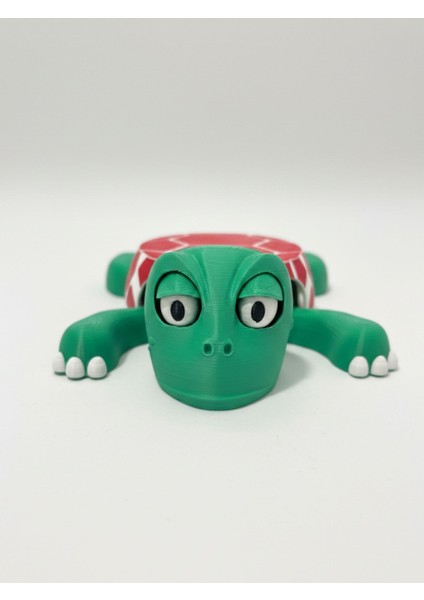 Fanatik Kaplumbağa Bardak Altlığı – Hareketli ve Eğlenceli Kupa Altlığı (Kırmızı - Beyaz Çizgili) fiyatları