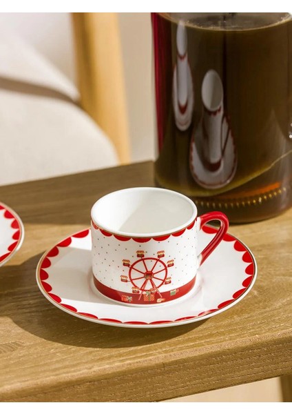 2 Kişilik Porselen Kahve Fincan Takımı 90 ml (W5) fiyatları