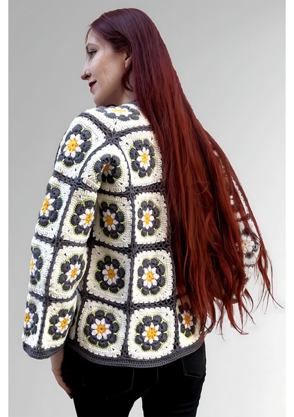 Papatya Desen El Örgüsü Kadın Hırka fırsatları