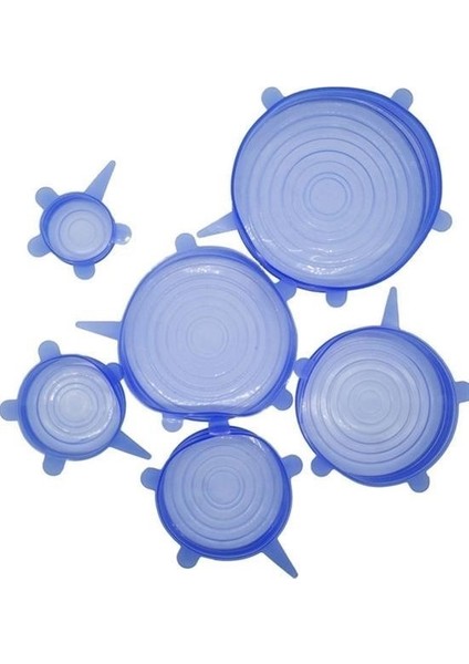 ® Tazeliği Koruyan 6lı Silikon Streç Gıda Saklama Koruma Kapakları indirimleri