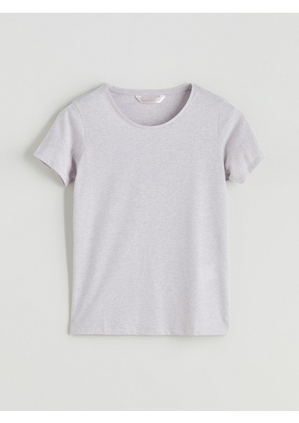 Yeni Sezon Bisiklet Yaka Kadın Pijama Üstü