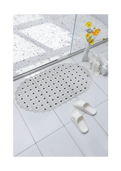 Mark Eko Serisi - Küvet Içi Kaydırmaz Oluklu Oval Paspas 63 x 34 Cm, Siyah modelleri