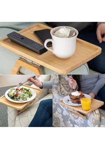 Yaylı Tutamaçlı Bambu Koltuk Tepsisi – Menteşeli, Kaymaz, Kullanımlı, Sağlam Tutan Yan Sehpa, Koltuk Kenarına Takılan Tepsi Sehpa (Dikdörtgen) fiyatları