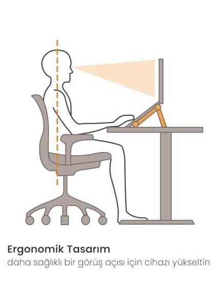 Laptop/tablet/telefon Yüksekliği Ayarlanabilir Katlanabilir Minimal Taşınabilir Işlevsel Dikey modelleri