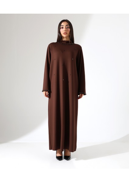 Kadın Taş Detay Davet Büyük Beden Elbise
